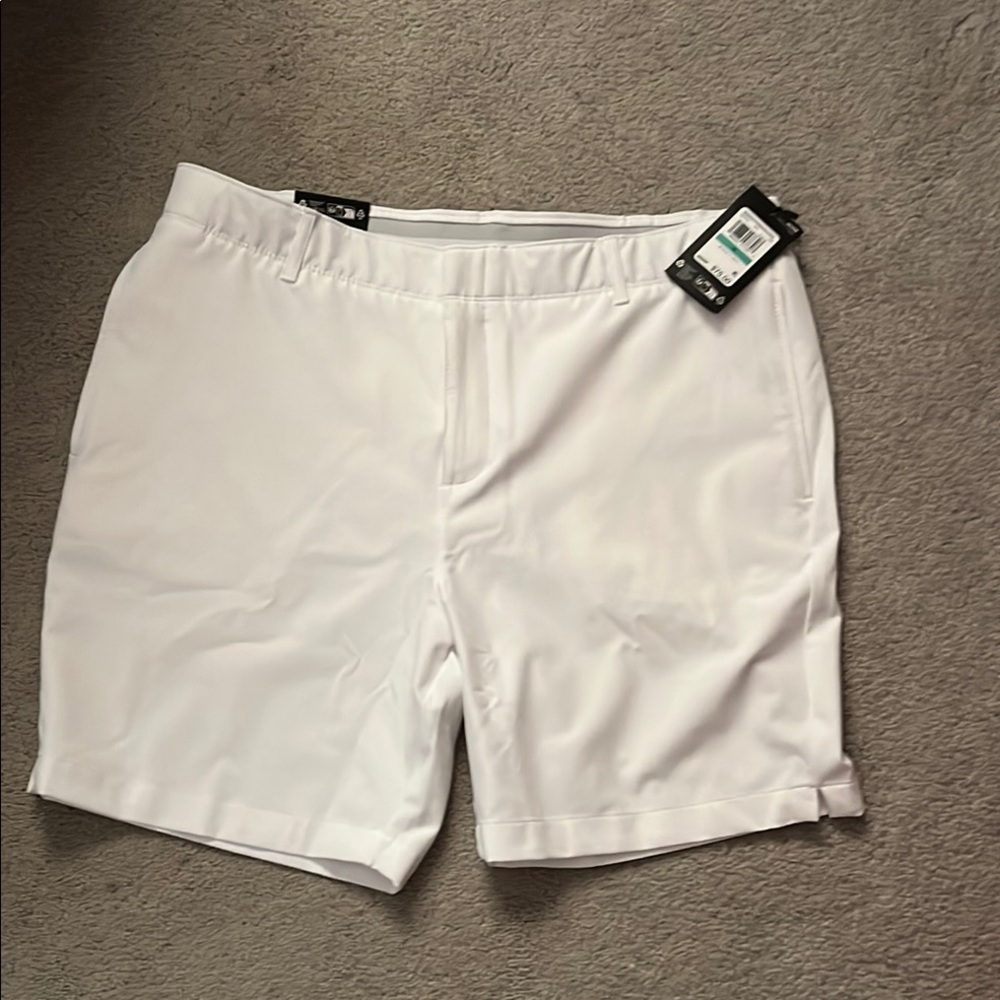 UA white golf shorts. NWT.